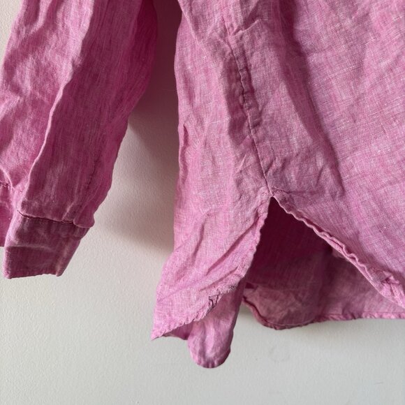 Cynthia Rowley 100% LINEN Plus Size 3X Pink Tunic Top  Feminine Resort Travel - Picture 8 of 15